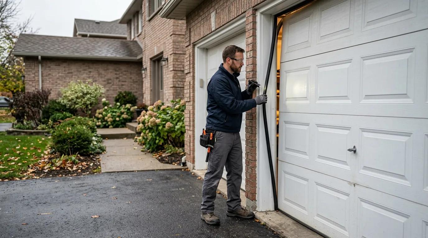 Garage door repair work in Oklahoma City, OK